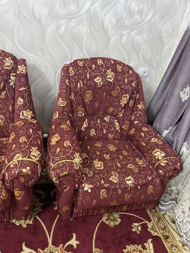 шкаф стол и кровать: Уктоочу бөлмө гарнитуру, Эки кишилик керебет — 4