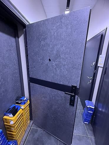 Двери для домов и квартир, Металлическая, Одностворчатая, Китайская, цвет - Серый — 2