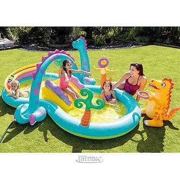 Бассейны: Надувной игровой центр INTEX 57135 "Динолэнд" - отличный подарок для — 3