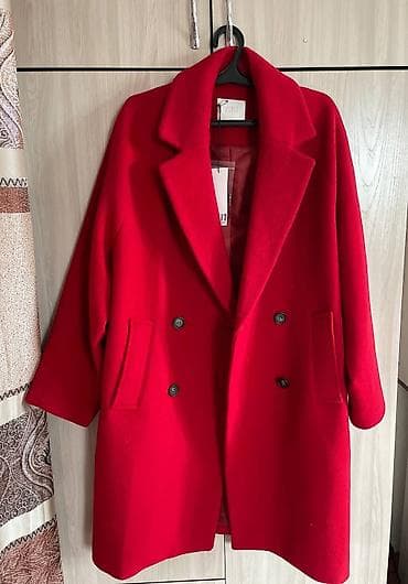 Блузки: Пальто, Классика, Осень-весна, По колено, Двубортная модель — 2