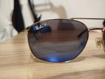 фотохромные очки: Солнцезащитные очки очки, Ray-Ban, Унисекс, Прямоугольные, Линзы поляризованные, Б/у — 6