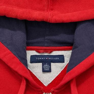 Эркектер кийими: Эркектердин толстовкасы, M, Tommy Hilfiger, Колдонулган, түсү - Кызыл, Өзү алып кетүү, Акылуу жеткирүү — 3