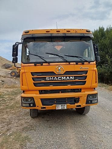 Ремонт и строительство: Самосвал SHACMAN (оранжевый), 6x4 - Стальная кузовная платформа — 6