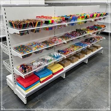 Соода жабдуулары: Стеллаж металлический, сборные стеллажи, стеллажи для магазинов, полки — 9