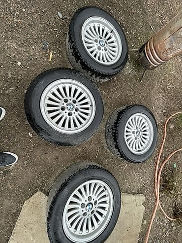 e60 bmw: Колеса в сборе 225 / 55 / R 16, Зима, Комплект, Легковые, Литые, отверстий - 5 — 1