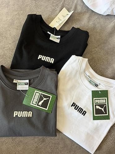 Детские Футболки PUMA, базовые и с крупным логотипом. - Модели — 1