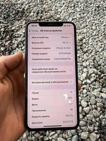 apple ноутбук: IPhone Xs Max, Б/у, 256 ГБ, Золотой, Стилус, Кабель, 100 % — 7