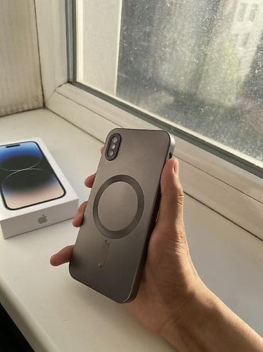 iphone v: IPhone X, Б/у, White Titanium, Кабель, Коробка, Чехол — 5