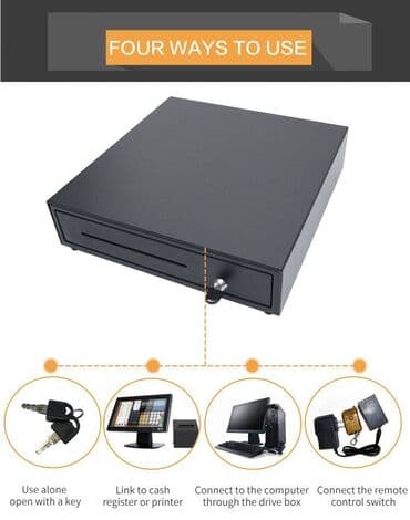 оборудование для кассы: Денежный Ящик BQ400AK, Ш40,5см*Д41см*В10,5см, 5-заж. для купюр — 11