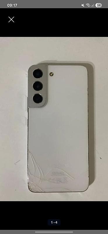 xiaomi 17: Samsung Galaxy S22 5G, Б/у, 128 ГБ, цвет - Белый, 1 SIM — 2