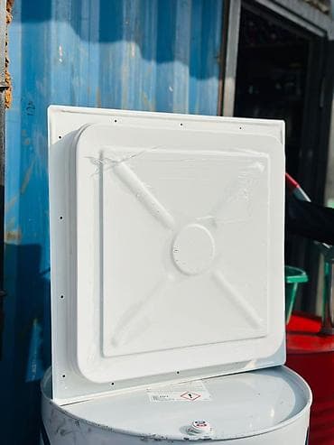 плита перекытия: Люк-лаз для резервуара/емкости, квадратный, металлический - Материал — 1