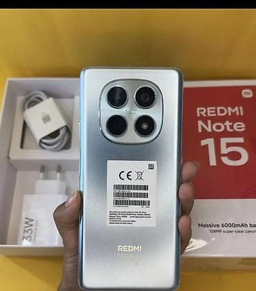 mi camera: Redmi, Redmi Note 15, Б/у, 256 ГБ, цвет - Серебристый, 2 SIM — 1