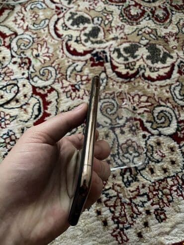 телефоны xs: IPhone Xs, Колдонулган, 64 ГБ, Алтын, Коргоочу айнек, Каптама, 77 % — 6