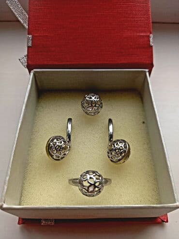 свадебные наборы ручной: Кольцо, Проба 925, Женские, Без вставки, Новый — 2