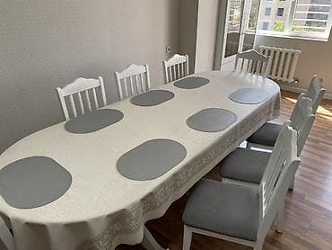 Ашкана үчүн отургуч, Жыгач, түсү - Ак — 1