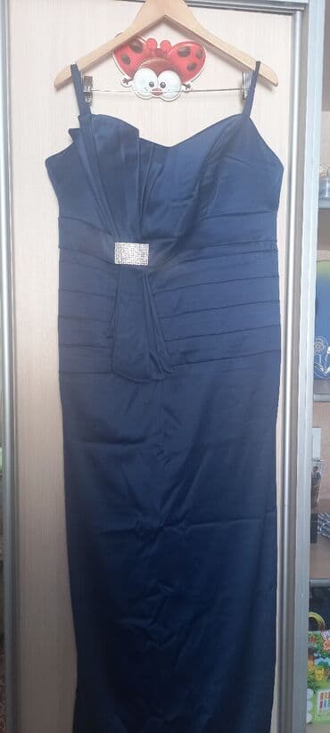 больших размеров одежда для полных: Повседневное платье, Лето, Длинная модель, Атлас, 6XL — 4