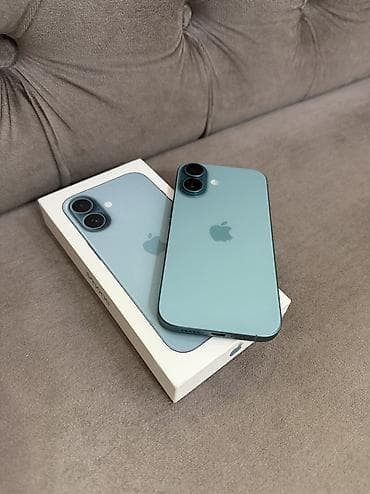 IPhone 16, Б/у, 256 ГБ, Коробка, Кабель, 94 %