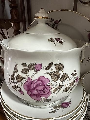 dinner table: Столовый сервиз «Роза» Коростень на 6 персон — 5