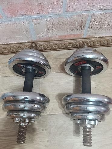 Велосипеды: Разборные гантели с хромированными блинами - Комплект из 2 гантелей — 2