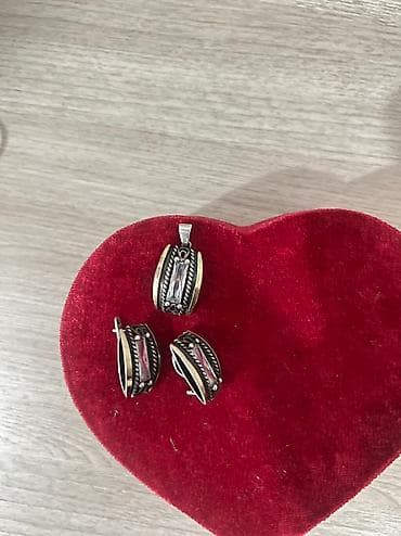 mi bend 7: Очень красивый набор ( сережки+кулон) Серебро Итальянский дизайн 2500 — 2