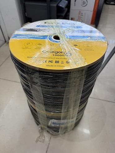 Техника и электроника: Уличный сетевой кабель Cat6 (Outdoor Waterproof Cable) — бухта 1000 ft — 3