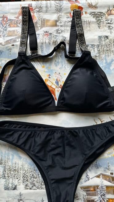 купальники з високою посадкою: Продаю купальник Victorias secret.Новый!Размер XL,на большую грудь 3/4 — 4