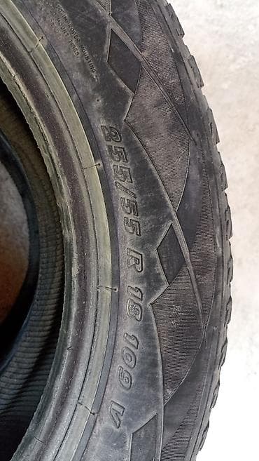 1kr fe: Шины 255 / 55 / R 18, Лето, Б/у, Пара, Легковые, Япония — 2