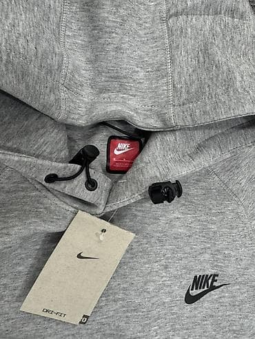 nike tech flecce: Мужская толстовка, M, L, Nike, Новый, цвет - Серый, Самовывоз — 2