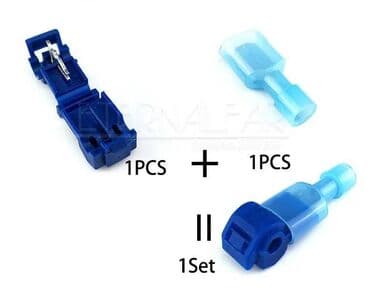 синий лампа: Клеммы для электрических проводов, голубые Т-образные разъемы для — 2
