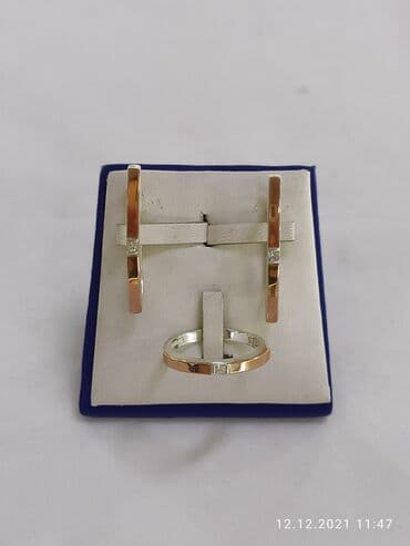 свадебные наборы ручной: Набор украшений, Проба 925, Женские, Новый — 5