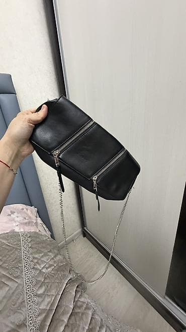 hoco y9: Сумка-клатч женская, черная Zara - Формат: продолговатый клатч на — 4