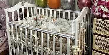 Детский мир: Детская кроватка в отличном состоянии 🍼✨ Удобная и прочная кроватка — 3