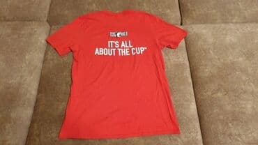 second hend: Мужская футболка, M, Б/у, цвет - Красный, Самовывоз — 3