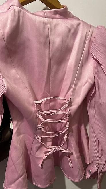 lost cherry: Розовый комплект в романтическом стиле. Состав: - Блузка из атласной — 2