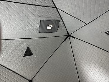 походная лампа: Зимняя палатка-баня (теплая кубическая палатка) с панорамными окнами — 5