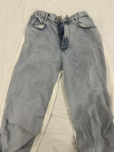 Двусторонний комплект: джинсовый жилет + брюки с инверсией ткани -