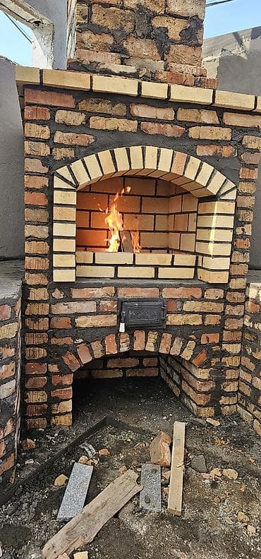 стол с полками: Печные комплексы из кирпича под ключ - Проектирование и кладка — 7