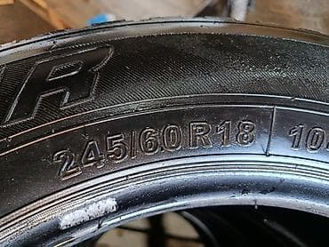suv: Летние шины 245/60 R18 6000сом за 4шт, состояние 50-60% - Размер — 1