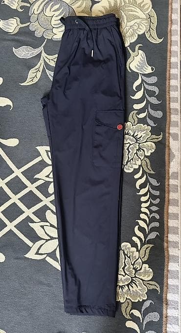 Мужские брюки Kiton - Цвет: темно‑синий (navy) - Фасон