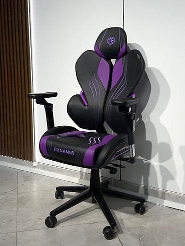 moza racing: Игровое кресло, Новый, С колесиками, цвет - Фиолетовый, Кожа — 5