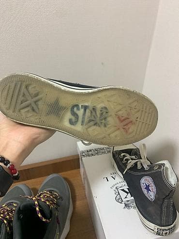 Прокат одежды: Мужские кроссовки, 40, Converse, Б/у, цвет - Черный, Бесплатная доставка — 1