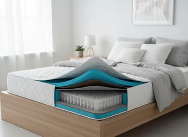 спальный матрас: Матрас "Престиж" со средней жесткостью и высотой 30 см. Рассчитан на — 1