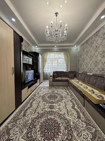клубный квартира: 1 комната, 45 м², Индивидуалка, Учкун мкр Индивидуалка, 1 этаж, Евроремонт — 2