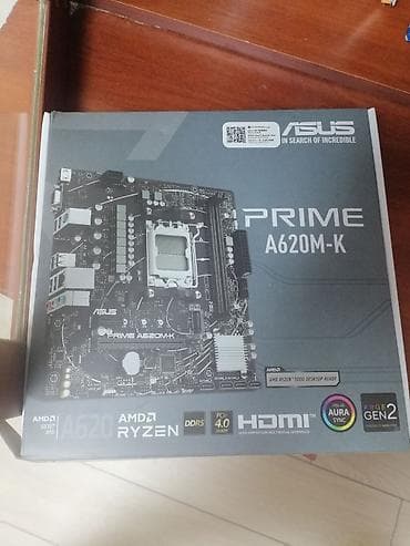 Материнская плата для ПК, Б/у, Asus, AM5, Micro-ATX