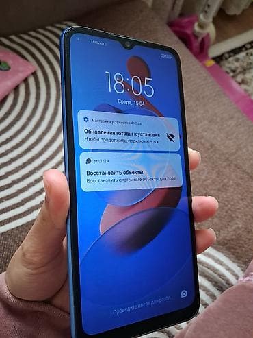 4ж модем: Redmi, Redmi 10C, Б/у, 64 ГБ, цвет - Синий, 2 SIM — 4