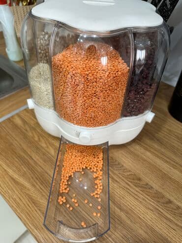 урны для пластика: Кухонный диспенсер органайзер для хранения круп. 6 отсеков плюс 1 — 3