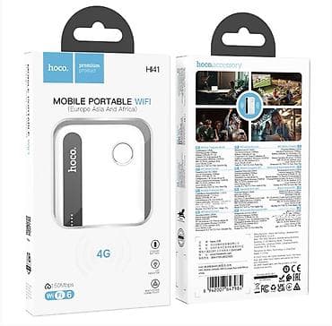 мини вайфай: Hoco. HI41, Wi-Fi 6 роутер, поддержка микро-сим карт, 2.4G — 1