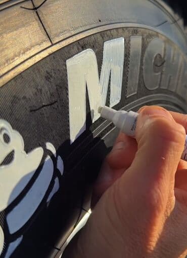 ＭΛＲＫΞＴＰＬΛＣΞ ✅: Маркер для шин/колес белый цвет