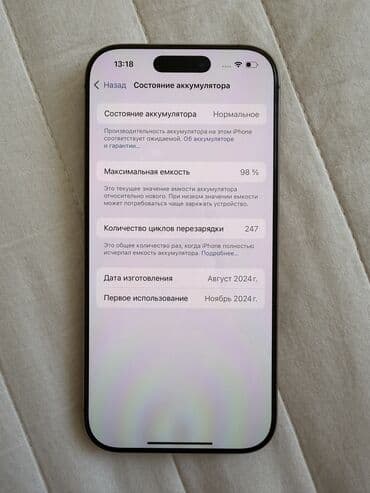 айпат мини 5: IPhone 16 Pro, Б/у, 512 ГБ, Desert Titanium, Защитное стекло, Коробка, 98 % — 8