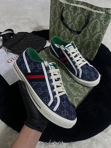 гуччи кеды: Мужские кроссовки, 43, Gucci, Новый, цвет - Синий, Самовывоз, Платная доставка — 2